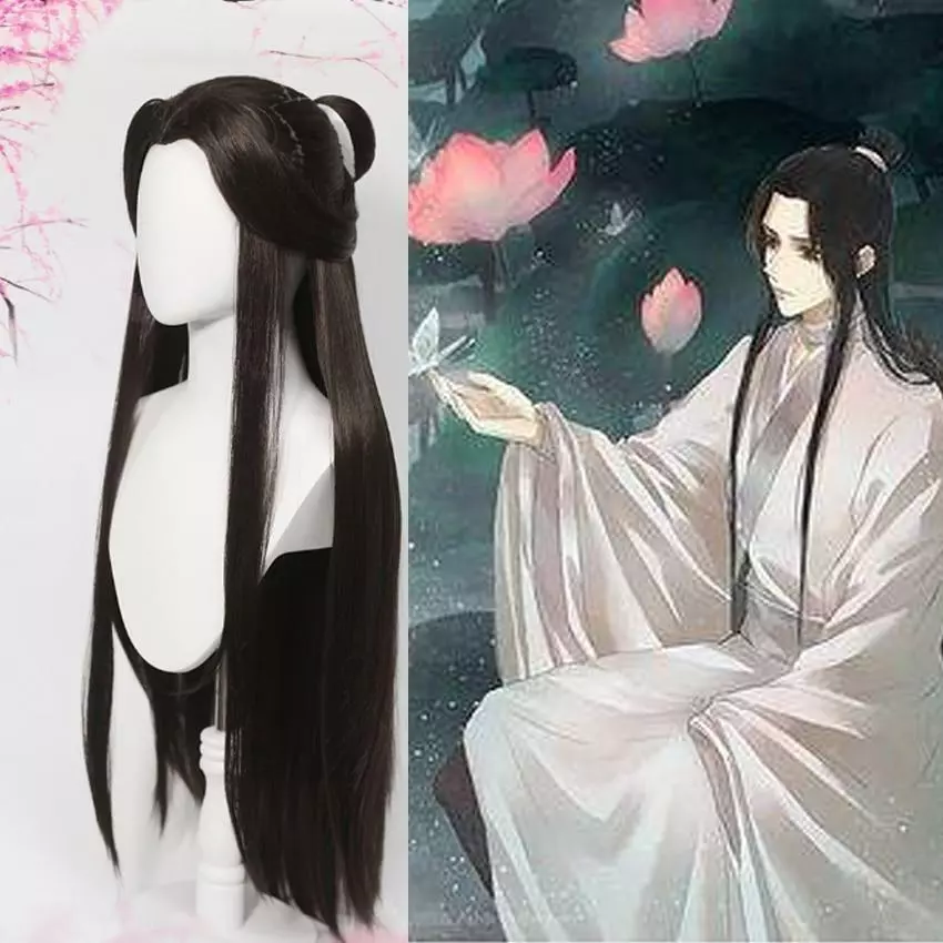 Official Blessing Cosplay Xie Lian Wig Black Hair Tian Guan Ci Fu Hanfu ... - €27,78 EUR