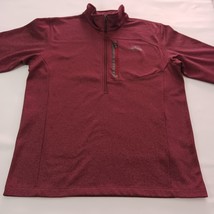 The North Face CUG0 Men's Red 1/2 Zip Long Sleeve Pullover Sweatshirt Size Large image 8