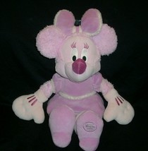 18&quot; Big Cozy Pink Soft Minnie Mouse Disney Store Stuffed Animal Plush Toy Dress - £21.26 GBP