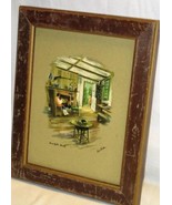 Vintage Paul Porter Framed Art Print 1700&#39;s Cabin &quot;Home By The Hearth&quot; 9... - €16,77 EUR