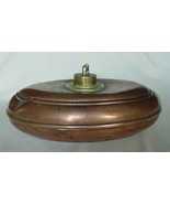 Rare Antique Vintage Oval Copper Brass Bed Foot Warmer Hot Water Bottle - £39.56 GBP