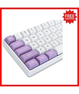 Elegant White/Purple PBT Keycaps Set - 189 Keys for Mechanical Keyboards - $550.48 MXN