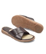 Born Hana Basic Crossover Slide Sandal Slip On Dark Brown Women&#39;s Size 9 - €46,42 EUR