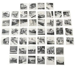 Train Museum 3&quot; Photograph Lot Railway Locomotive Transportation 70s Cap... - $16.00
