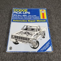 Haynes Auto Repair 912 Manual 1974-1993 Dodge Pick-ups Ramcharger & Trailduster - $14.52