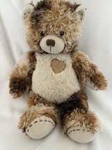 ADORABLE HEART Build a Bear Champ Teddy Bear Stitched Heart Patch 16&quot; Plush - $12.19