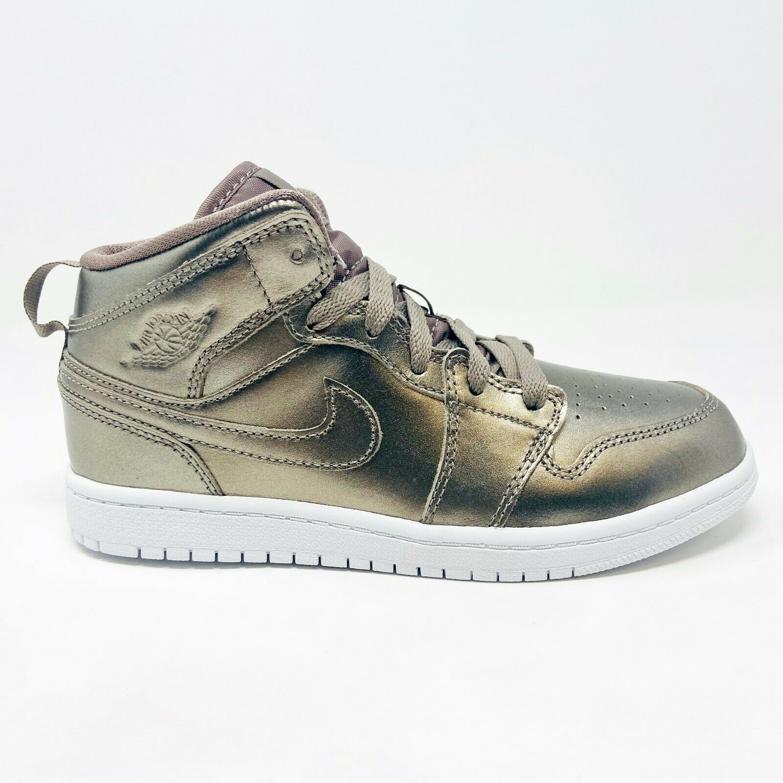 Jordan 1 Mid SE PS Sepia Stone White Noble Preschool Kids Sneakers AV5173 200