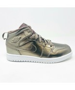 Jordan 1 Mid SE PS Sepia Stone White Noble Preschool Kids Sneakers AV517... - $89.01 CAD