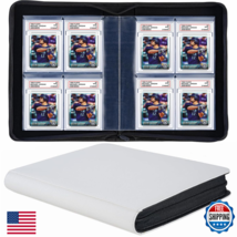 Superaimi 40 Pockets Graded Card Binder Toploading Psa Slab Holder Album Pu - $39.75