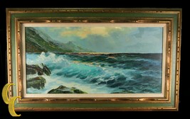 Untitled Paysage Marin Par Manfred Kuhnert Huile sur Toile Avec / Cadre 38 &quot; x - £1,516.03 GBP
