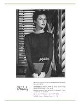 1950s Evening Top Long or Short Sleeve in Ribbon - 2 Knit pattern (PDF 7... - $3.75