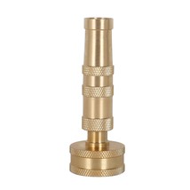 Heavy-Duty Brass Adjustable Twist Hose Nozzle with O-ring Washer - £6.14 GBP