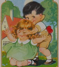 Cute Children, Who is Your Valentine? Vintage Valentine Postcard - £6.39 GBP