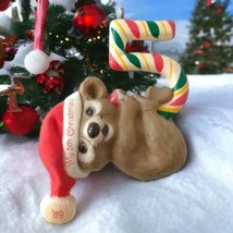 Hallmark Koala Bear Santa Ornament Childs 5th Christmas Vintage Hallmark 1989 - £10.25 GBP