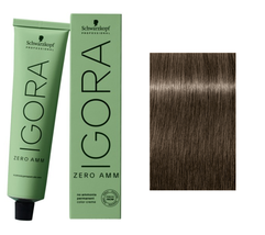Schwarzkopf IGORA ZERO AMM Hair Color, 7-1 Medium Blonde Cendré