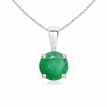 Authenticity Guarantee

ANGARA 6MM Round Emerald Solitaire Pendant Necklace f... - £502.73 GBP