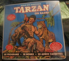 Vintage Edgar Rice Burroughs TARZAN on Radio 20 Audio Cassette tapes in case - £11.19 GBP