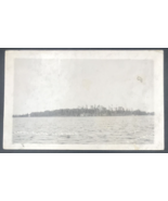 VTG 1924 RPPC Happy Island Sage Lake near Hale MI Michigan Real Photo Po... - £43.45 GBP