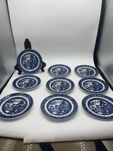 Johnson Brothers Blue Willow Bread And Butter Plates  6 1/8” Lot Of 9 - $84.15