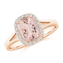 Authenticity Guarantee

ANGARA 1.33 Ct Claw-Set Cushion Morganite Halo Split ... - £919.16 GBP