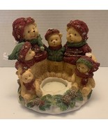 Christmas Bear Family Candle Holders. Home Interior. - $245.03 MXN