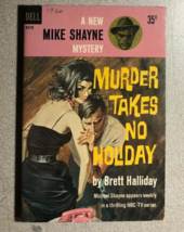 MURDER TAKES NO HOLIDAY Mike Shayne Brett Halliday (1961) Dell TV paperb... - £11.03 GBP