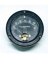 Weston Model 1531 0-120 Milliamperes uA Black Gauge Sealed Ruggedized GA... - $31.47