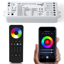 Bluetooth Phone iOS Android RGB RGBW LED Color Change Module &amp; 4-Zone Remote - £47.92 GBP