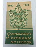 VINTAGE 1947 1948 EX CONDITION BSA SCOUTMASTER&#39;S TROOP PROGRAM NOTE BOOK - $14.80
