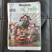 UNCUT Simplicity Crafts Sewing Pattern 8101 Animals w/Styrofoam Bodies &amp; Clothes - £6.72 GBP