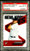 2004 Topps Pristine #147 Dioner Navarro RC Rookie Yankees PSA 10 Gem Mint Pop 2 - £16.01 GBP