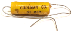 .01 MFD NOS 600V VINTAGE GUDEMAN Capacitor - $8.85