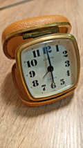 Vintage Europa Travel Alarm Clock 2 Jewels Well work. - £23.35 GBP