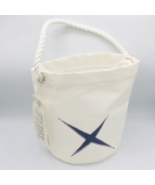 Sea Bags of Maine White Star Bucket Bag Recycled Sail Cloth Handcrafted ... - $49.49
