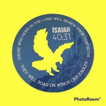 Wall Sign Hang Blue Eagle Cutout Isaiah 40:31 Hope in the Lord Bible Ins... - $12.00