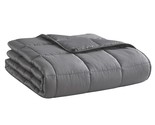 Weighted Blanket (Dark Grey48&quot;x72&quot;-15lbs) Cooling Breathable Heavy Blank... - £27.13 GBP