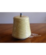 ~1 lbs Knit King Roma Acrylic Nylon Cone Yarn Yellow Machine Hand Knitting - $231.00 MXN