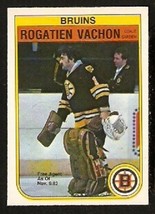 Boston Bruins Rogatien Vachon 1982 Opc O Pee Chee # 23 Nr Mt ! - £0.51 GBP
