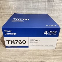 TN760 TN730 Toner Cartidge 4-Pk/Pack For Brother HL-L2350DW HL-L2370DW L2550DW - $28.79
