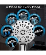 6-Function High Pressure Shower Head Wide Angle Handheld Luxury Polished... - £27.08 GBP