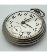 Vintage Westclox Scotty USA Hand-Winding Men Silver Small Second Pocket ... - $66.49