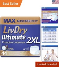 Extra Soft XXL Adult Incontinence Diapers - 44-Pack for Complete Comfort - $2,465.83 MXN