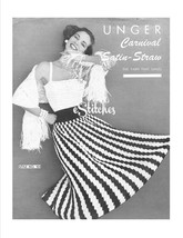 1950s Dress 3 Piece Sexy Top, Stole and Flared Skirt - 3 Crochet patterns (PDF 1 - £2.95 GBP