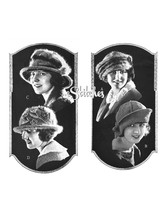 1920s Hats, Berets, Bonnets Women Girls - 8 Knit/Crochet patterns (PDF 0... - $3.75