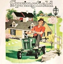1958 Springfield Riding Lawn Mower Advertisement Agriculture Vintage DWPP17 - $371.09 MXN