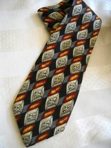 Robert Talbott Best of Class for H. Stockton Men&#39;s Neck Tie Black Burgundy Greys - £8.84 GBP