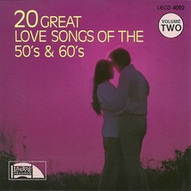20 Great Love Songs Of The 50s And 60s CD Volume 2 Various Artists  - £1.57 GBP