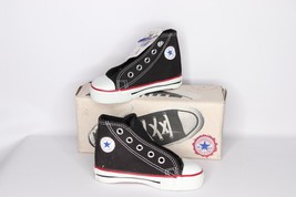 NOS Vintage 90s Converse Small Star Hi Top Sneakers Shoes USA Red Child Size 6.5 - £87.22 GBP