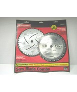 Craftsman Carbide Tipped Saw Blades 7 1/4&quot; Finish Cutting Wood Portable ... - £21.71 GBP