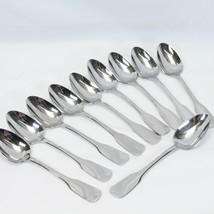 Ginkgo Alsace Oval Soup Spoons 18/8 7.125&quot; Lot of 10 - $54.87